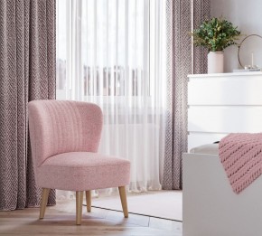 Кресло Унельма светло-розовый, ткань рогожка в Кургане - kurgan.mebel24.online | фото 3
