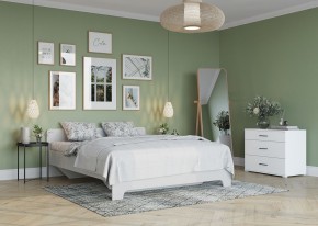 Кровать 1,6 VICTOR + основание (Белый) в Кургане - kurgan.mebel24.online | фото 4