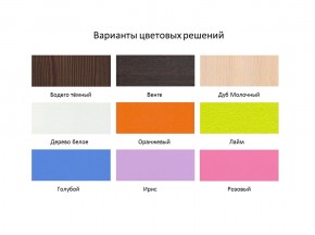Кровать 2-х ярусная Юниор 1 + бортик (800*1900) Белое дерево, Анкор темный, Венге, Дуб сонома в Кургане - kurgan.mebel24.online | фото 6