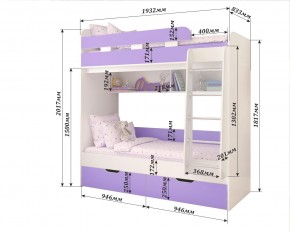 Кровать 2-х ярусная Юниор 5 в Кургане - kurgan.mebel24.online | фото 2
