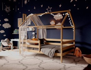 Кровать-домик 80*190 без покраски в Кургане - kurgan.mebel24.online | фото 3