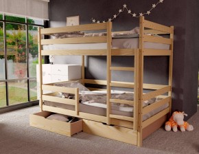 Кровать двухъярусная без крыши 80*190 без покраски в Кургане - kurgan.mebel24.online | фото