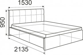 Кровать Лаура с латами Nice White 1400x2000 в Кургане - kurgan.mebel24.online | фото 2