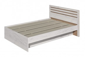 Кровать Лиана 1.4 (Дуб Крафт Белый/Дуб Крафт Золотой) в Кургане - kurgan.mebel24.online | фото