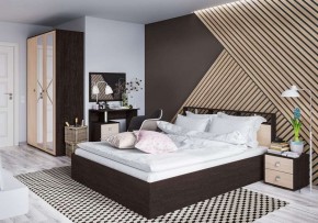 Кровать Ненси-2 1.6 Настил из ДСП 2с венге/дуб молочный в Кургане - kurgan.mebel24.online | фото 2
