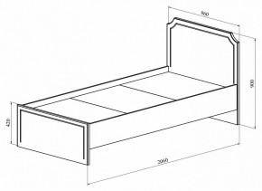 Кровать односпальная ДримСтар ДС-50 в Кургане - kurgan.mebel24.online | фото 2