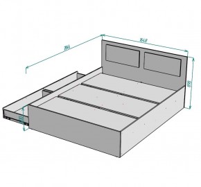 Кровать Ольга L40 (1600) 2 ящика в Кургане - kurgan.mebel24.online | фото 2