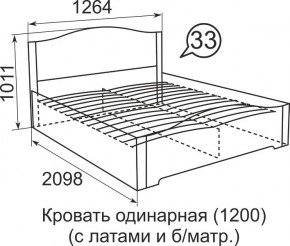 Кровать с латами Виктория 1800*2000 в Кургане - kurgan.mebel24.online | фото 4