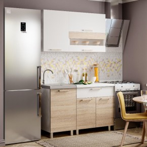 Кухня Айсбери 1,2 м (белый/дуб сонома) в Кургане - kurgan.mebel24.online | фото