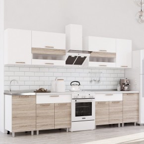 Кухня Айсбери 2.4 м (Белый/Дуб Сонома) в Кургане - kurgan.mebel24.online | фото