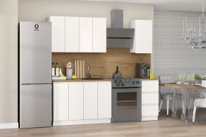 Кухня Хилтон 1.6 м (Белый текстурный/Дуб Вотан) в Кургане - kurgan.mebel24.online | фото