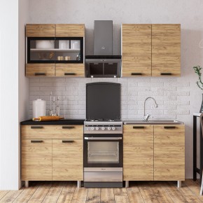 Кухня Крафт 1.6 (белый/крафт) в Кургане - kurgan.mebel24.online | фото
