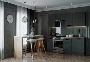 Кухонный гарнитур Антрацит 2000 (Стол. 38мм) в Кургане - kurgan.mebel24.online | фото