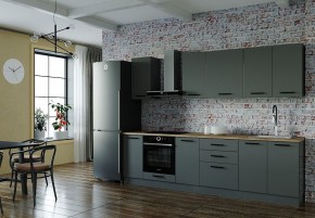 Кухонный гарнитур Антрацит 2800 (Стол. 38мм) в Кургане - kurgan.mebel24.online | фото