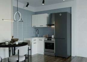 Кухонный гарнитур Белый Глянец 1000*1000 (Стол. 38мм) в Кургане - kurgan.mebel24.online | фото 1