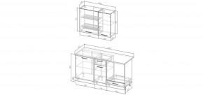 Кухонный гарнитур Белый Глянец 1600 (Стол. 26мм) в Кургане - kurgan.mebel24.online | фото 2