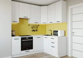 Кухонный гарнитур Белый Глянец 2200*1600 h950 (Стол. 38мм) в Кургане - kurgan.mebel24.online | фото 1
