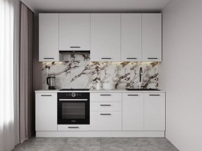 Кухонный гарнитур Белый Глянец 2400 h950 (Стол. 38мм) в Кургане - kurgan.mebel24.online | фото 1