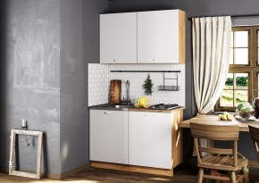 Кухонный гарнитур Дана 1.2 м (дуб крафт золотой/белый) в Кургане - kurgan.mebel24.online | фото