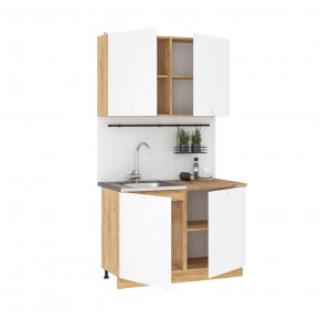 Кухонный гарнитур Дана 1.2 м (дуб крафт золотой/белый) в Кургане - kurgan.mebel24.online | фото 2
