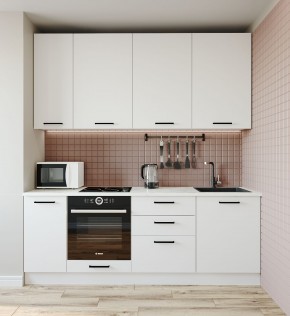 Кухонный гарнитур Жемчуг 2200 (Стол. 38мм) в Кургане - kurgan.mebel24.online | фото