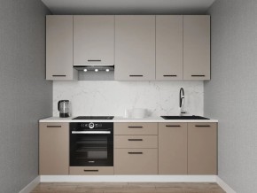 Кухонный гарнитур Каппучино 2400 h950 (Стол. 26мм) в Кургане - kurgan.mebel24.online | фото