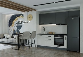 Кухонный гарнитур Лофт 2550 (Стол. 38мм) в Кургане - kurgan.mebel24.online | фото