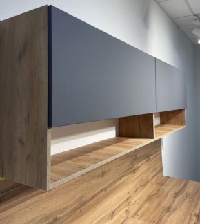 Кухонный гарнитур «Монако» 2.0 м Серия 2 МДФ с фрезеровкой (Дуб Золотой/Графит) в Кургане - kurgan.mebel24.online | фото 5