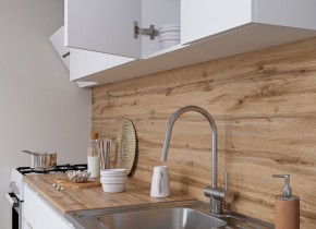 Кухня "МОРИ" 2.0 м (белый/дуб вотан) в Кургане - kurgan.mebel24.online | фото 3