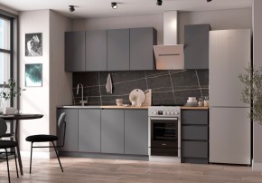 Кухня "МОРИ" 2.0 м (графит/дуб вотан) в Кургане - kurgan.mebel24.online | фото 3