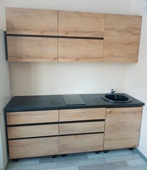 Кухонный гарнитур Лофт 2.0 (Дуб Крафт/Венге) в Кургане - kurgan.mebel24.online | фото 4