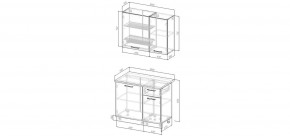 Кухонный гарнитур Санторини 1000 (Стол. 26мм) в Кургане - kurgan.mebel24.online | фото 3