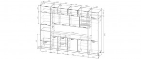 Кухонный гарнитур Санторини 3400 (Стол. 38мм) в Кургане - kurgan.mebel24.online | фото 2