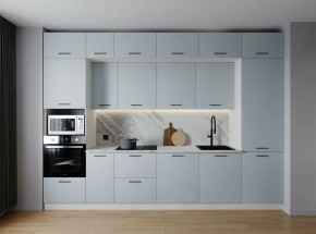 Кухонный гарнитур Смоки 3400 (Стол. 38мм) в Кургане - kurgan.mebel24.online | фото