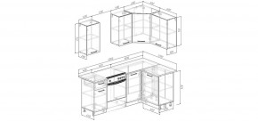 Кухонный гарнитур Старое Дерево 2000*1200 (Стол. 26мм) в Кургане - kurgan.mebel24.online | фото 2