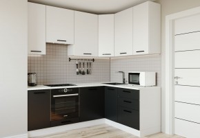 Кухонный гарнитур угловой Графика 2200х1600 (Стол. 38мм) в Кургане - kurgan.mebel24.online | фото