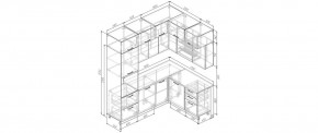Кухонный гарнитур угловой Крафт 2200*1700 (Стол. 38мм) в Кургане - kurgan.mebel24.online | фото