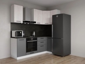 Кухонный гарнитур угловой Санторини 2200*1000 (Стол. 38мм) в Кургане - kurgan.mebel24.online | фото 1