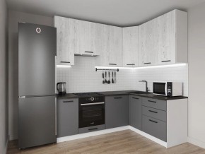 Кухонный гарнитур угловой Санторини 2200*1600 h950 (Стол. 26мм) в Кургане - kurgan.mebel24.online | фото 1