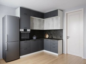 Кухонный гарнитур угловой Санторини 2200*1700 (Стол. 26мм) в Кургане - kurgan.mebel24.online | фото 1