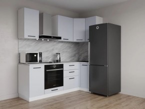 Кухонный гарнитур угловой Смоки 2200*1000 (Стол. 38 мм) в Кургане - kurgan.mebel24.online | фото 1