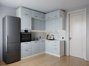 Кухонный гарнитур угловой Смоки 2200*1700 (Стол. 26мм) в Кургане - kurgan.mebel24.online | фото 1