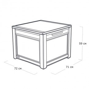 Квадратный сундук Cube Rattan 208 л в Кургане - kurgan.mebel24.online | фото 5