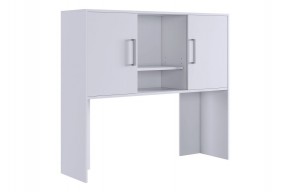 ЛАЙТ 2 Надстройка стола компьютерного (1200) белый в Кургане - kurgan.mebel24.online | фото