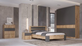 ЛЕНОРА Спальный гарнитур (модульный) графит в Кургане - kurgan.mebel24.online | фото