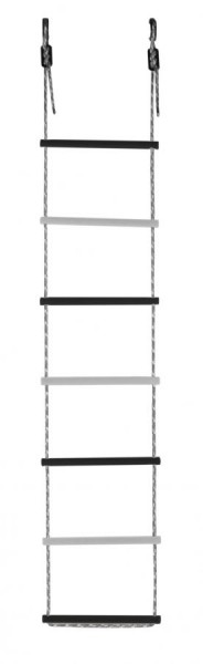 Лестница веревочная 7 перекладин цв.черный, белый D=25  в Кургане - kurgan.mebel24.online | фото