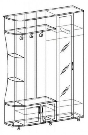 ЛИКА №1 Прихожая ЛДСП в Кургане - kurgan.mebel24.online | фото 5
