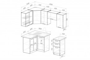 ЛИОРА Кухонный гарнитур Оптима 5 (1200*2000 мм) в Кургане - kurgan.mebel24.online | фото 2