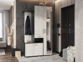 ЛИРА Прихожая ЛДСП (графит/дуб крафт белый) в Кургане - kurgan.mebel24.online | фото