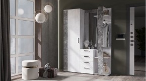 ЛОФТ Прихожая (цемент темный/цемент светлый) в Кургане - kurgan.mebel24.online | фото